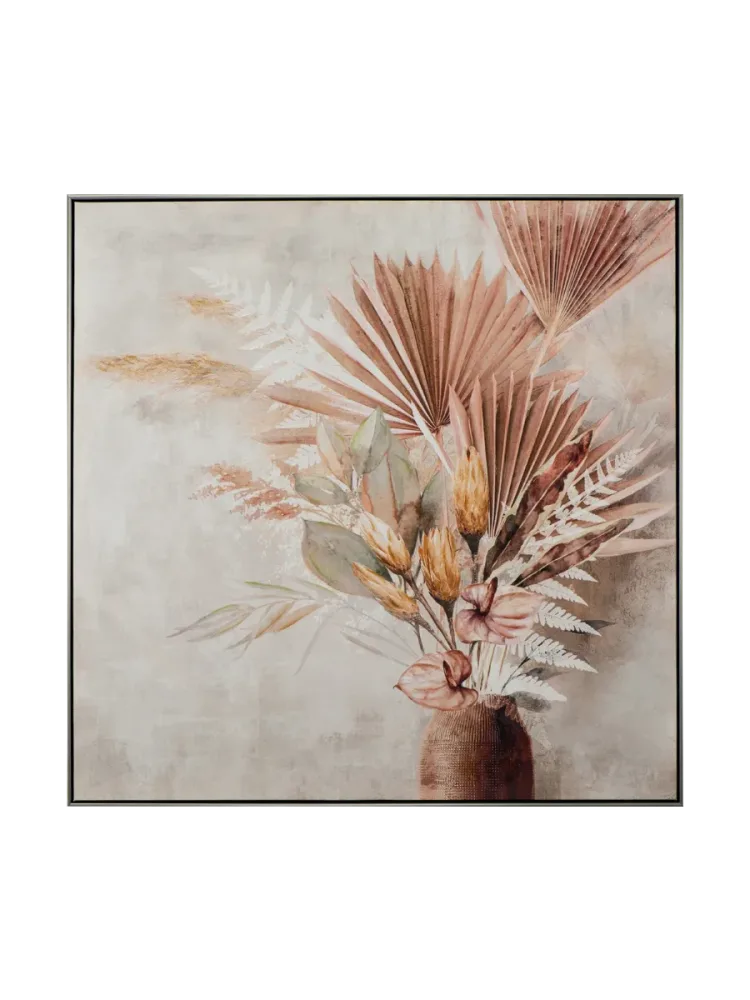 image LAND Bild mit Rahmen Palmblätter in Vase  | Schubiger Möbel