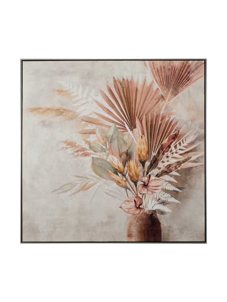 image LAND Bild mit Rahmen Palmblätter in Vase  | Schubiger Möbel