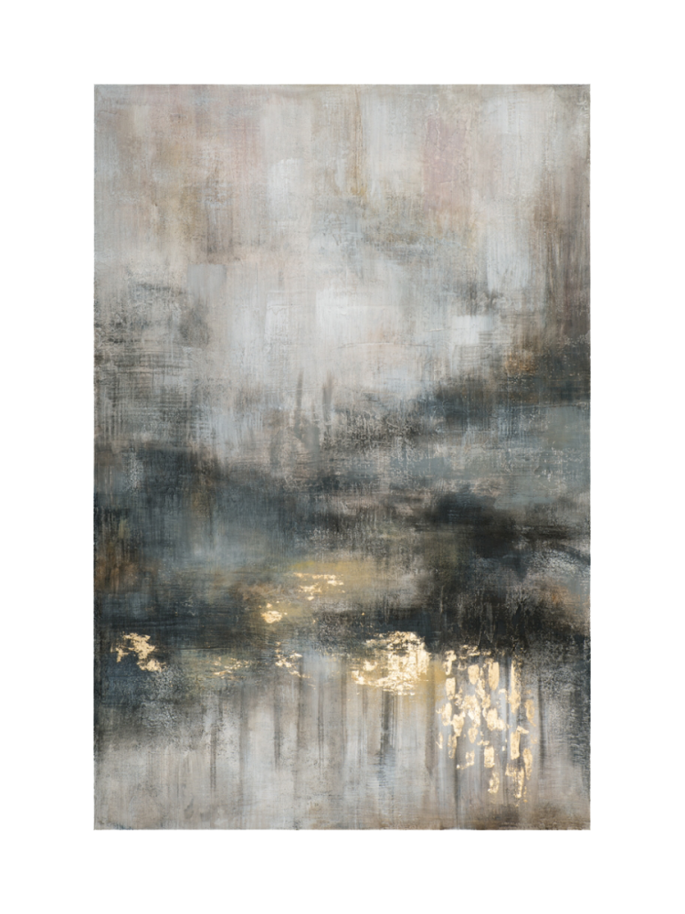 image LAND Bild Mit Gold Veredelte Gedanken Gelb | Schubiger Möbel
