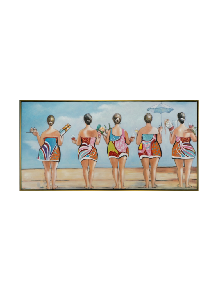 Handgemaltes Bild „Badezeit“ 72.5 x 142.5 cm Crea Collection