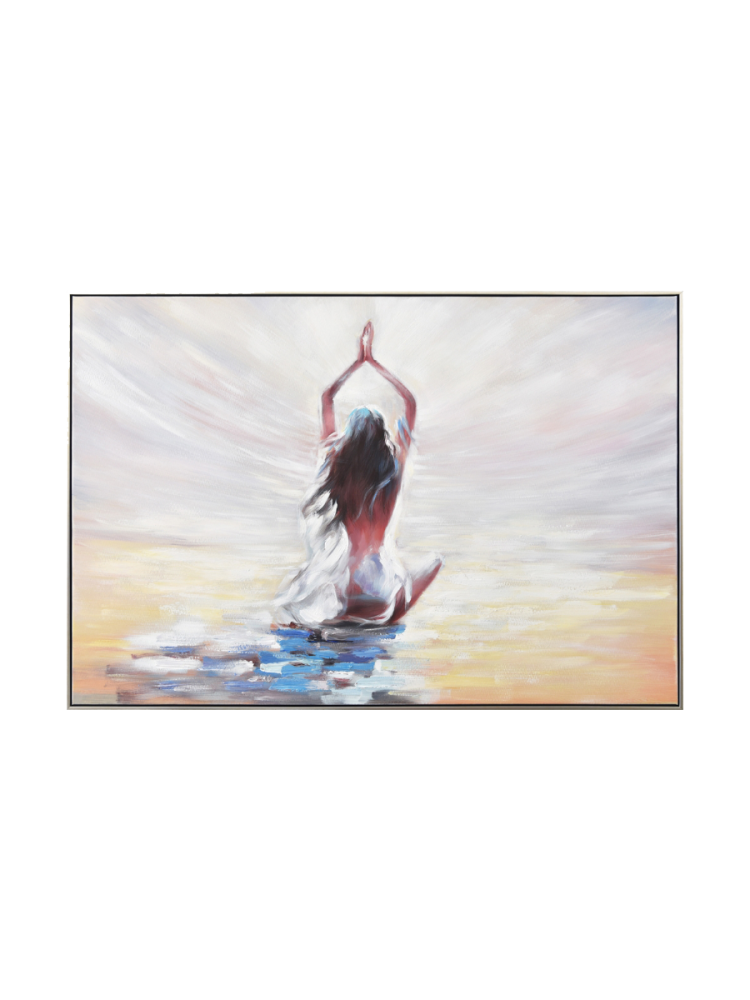 image LAND Bild mit Rahmen Yoga am Strand  | Schubiger Möbel