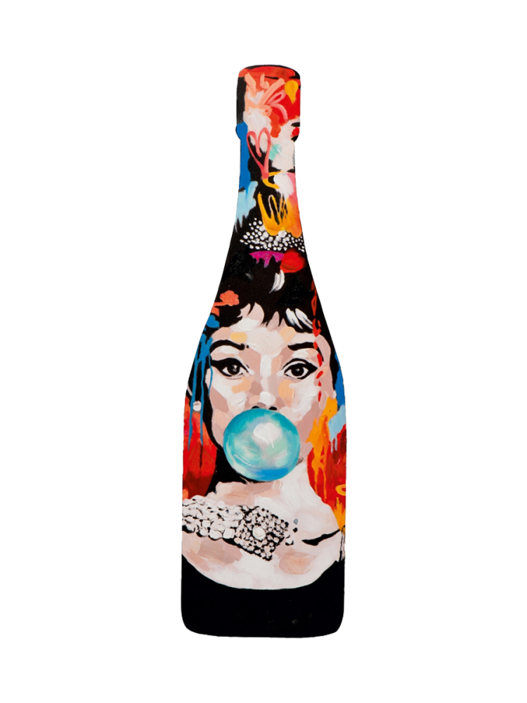 image LAND Gemälde Blue Bubble Bottle  | Schubiger Möbel