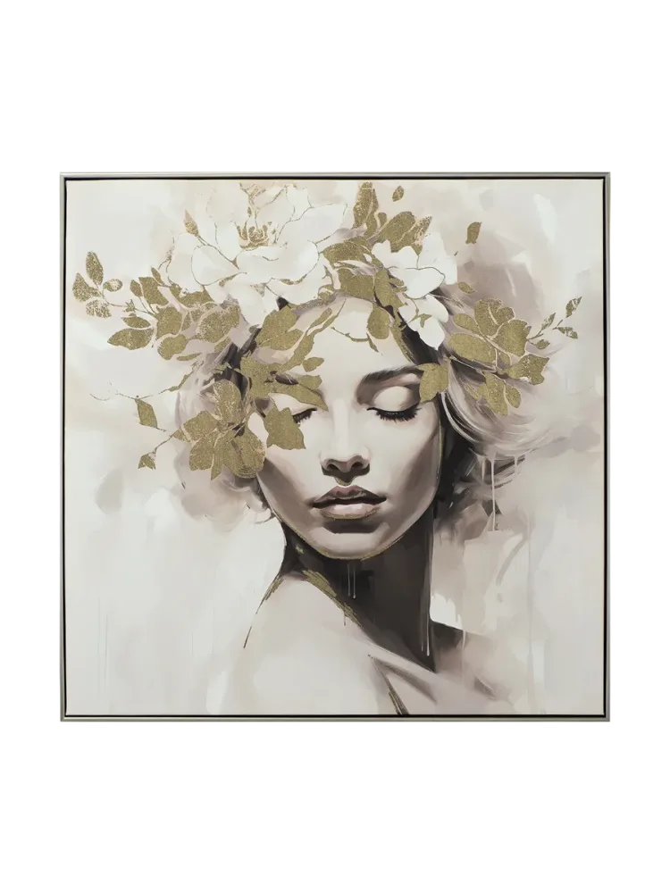 image LAND Bild Gold Flowered Beauty 2  | Schubiger Möbel