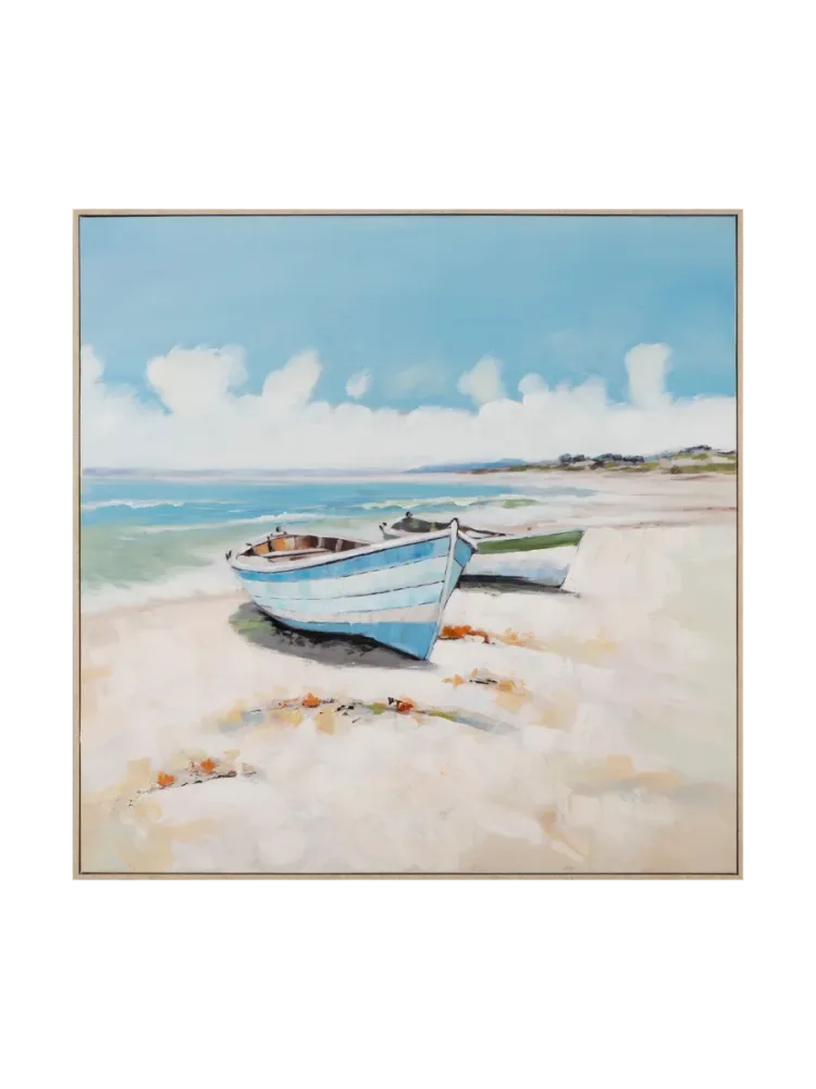 image LAND Gemälde Boote am Strand  | Schubiger Möbel