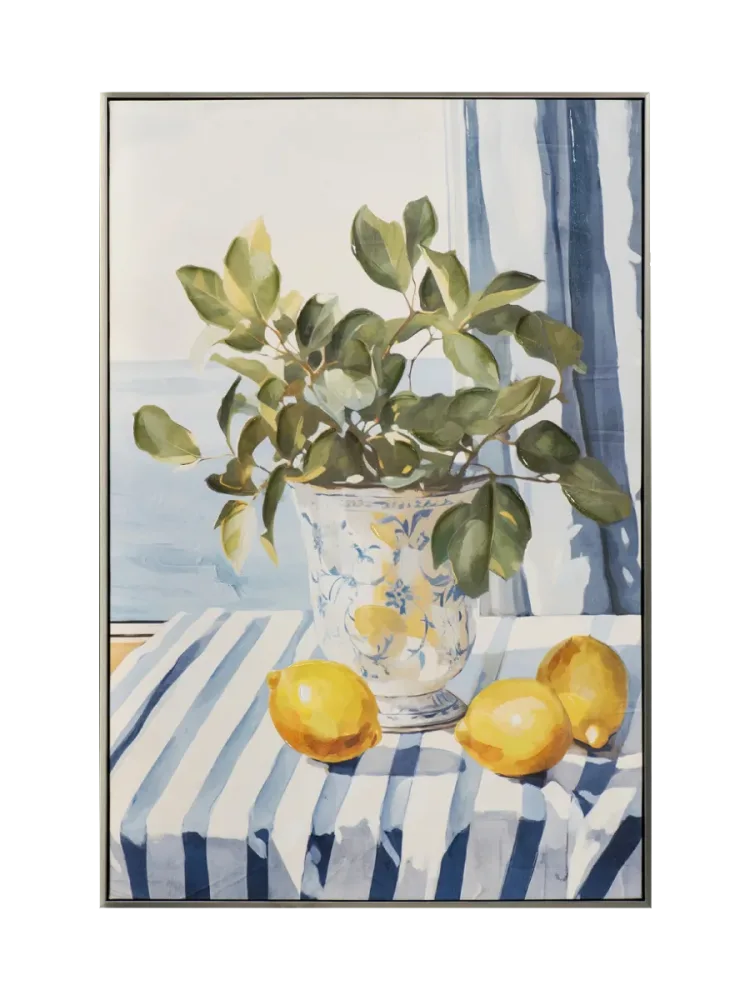 Handgemaltes Bild „Zitronenküste II“ 60 x 90 cm Crea Collection