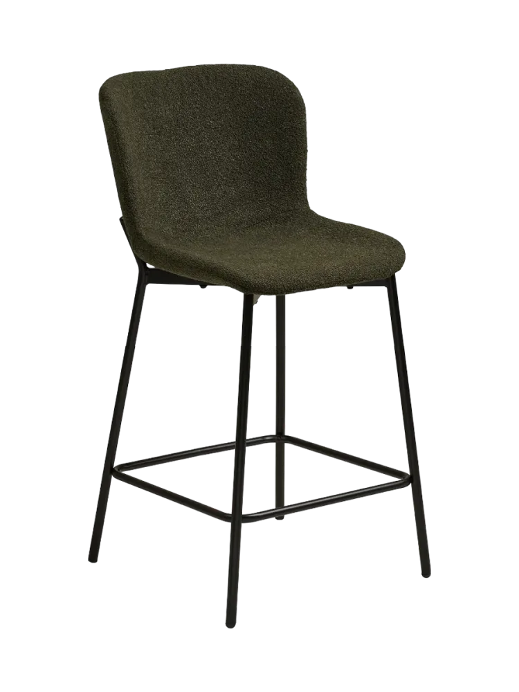 Design Barstuhl „Macedo“ Dunkelgrün Chosen by Bloomingloft