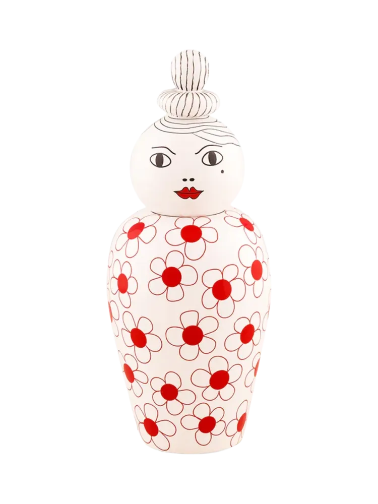 Canopie Design Deckelvase „Pepa“ aus Porzellan Seletti