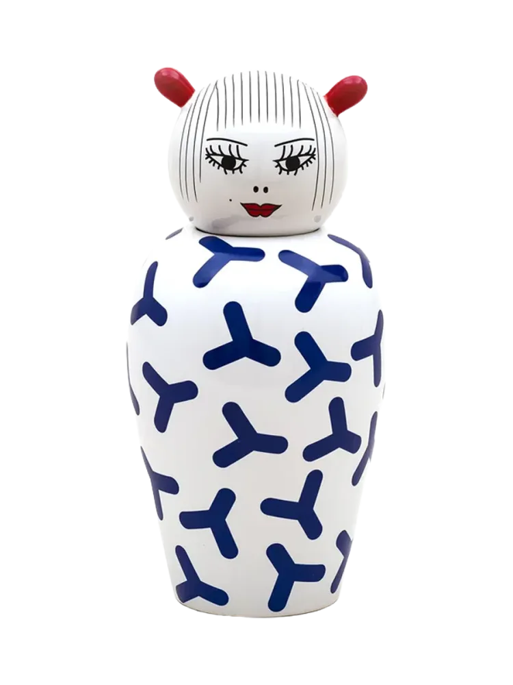 Canopie Design Deckelvase „Zoe“ aus Porzellan Seletti