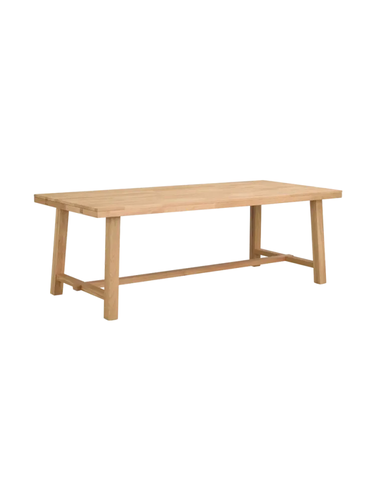 Ausziehbarer Esstisch „Brooklyn II“ aus massiver Eiche, 220-320 x 95 cm - Natural Rowico