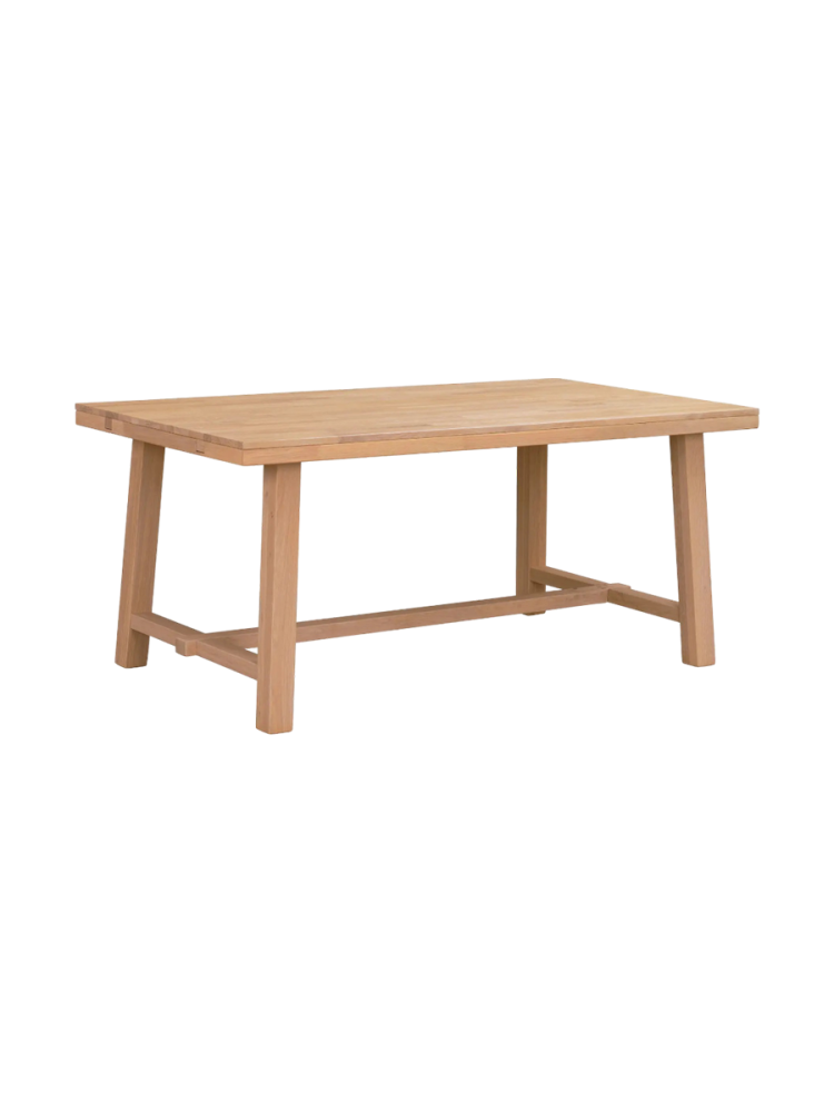 Ausziehbarer Esstisch „Brooklyn II“ aus massiver Eiche, 170-270 x 95 cm - Natural Rowico
