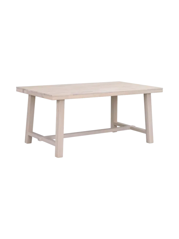 Ausziehbarer Esstisch „Brooklyn II“ aus massiver Eiche, 170-270 x 95 cm - Eiche hell Rowico