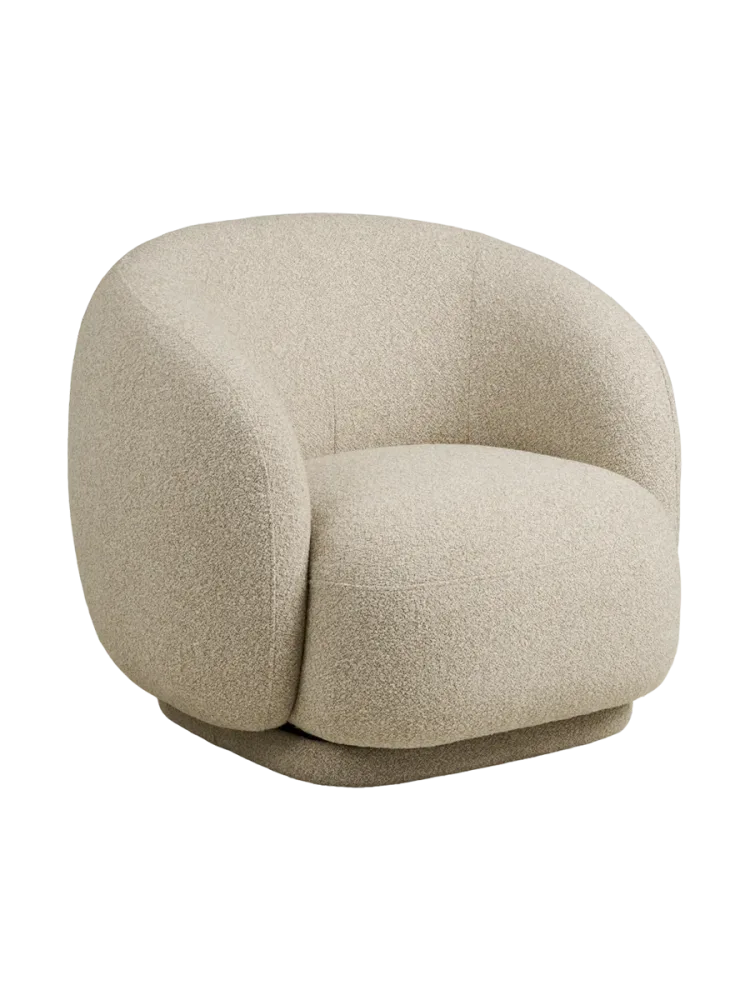 Drehbarer Design Loungesessel „Hawkes“ Sand Chosen by Bloomingloft