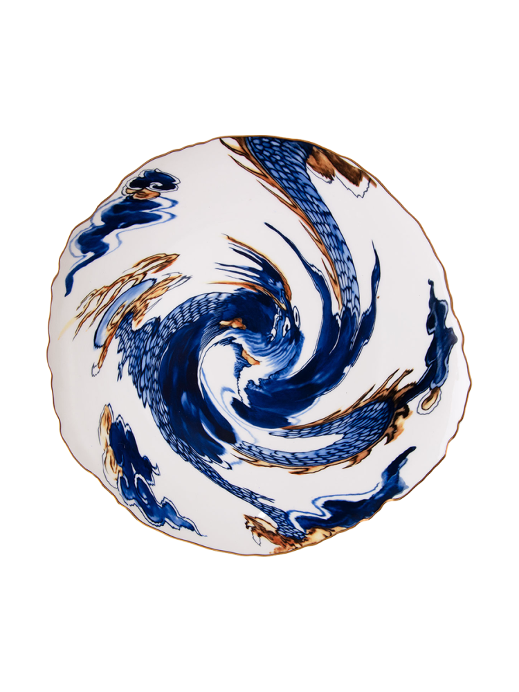 Design Speiseteller „Imari Dragon“ aus Porzellan Seletti