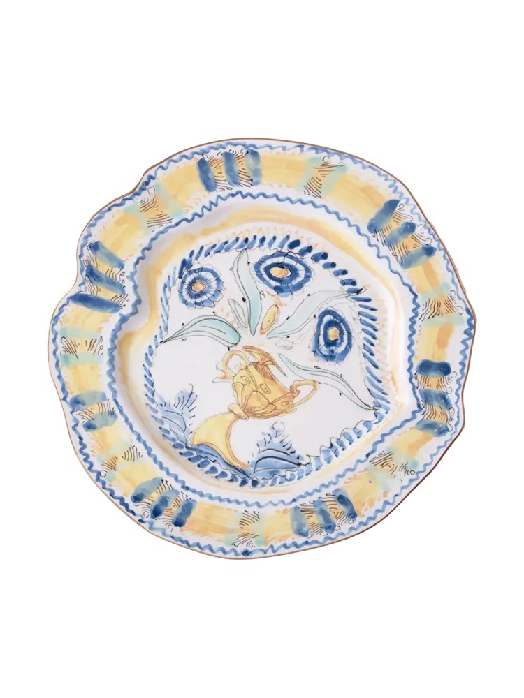 Design Speiseteller „Spanish Yellow“ aus Porzellan Seletti