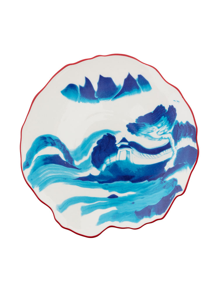 Design Salat- & Dessertteller „Melting Landscape“ aus Porzellan Seletti