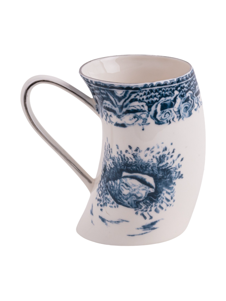 Design Becher „England Shells“ aus Porzellan Seletti