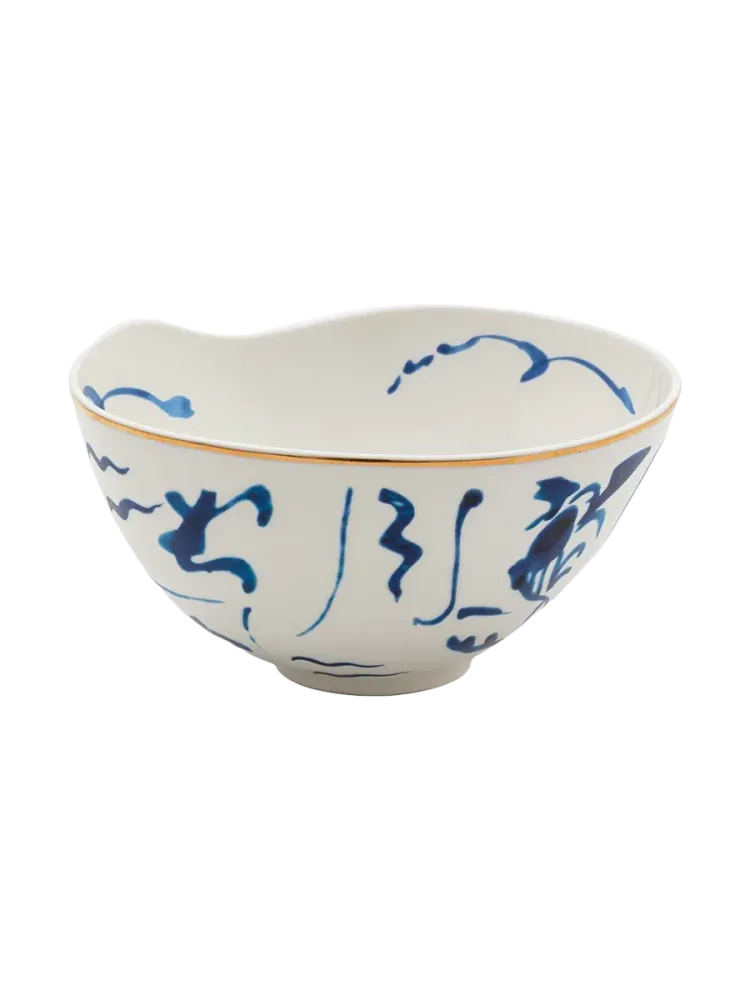 Grosse Design Schale „Koi“ aus Porzellan Seletti