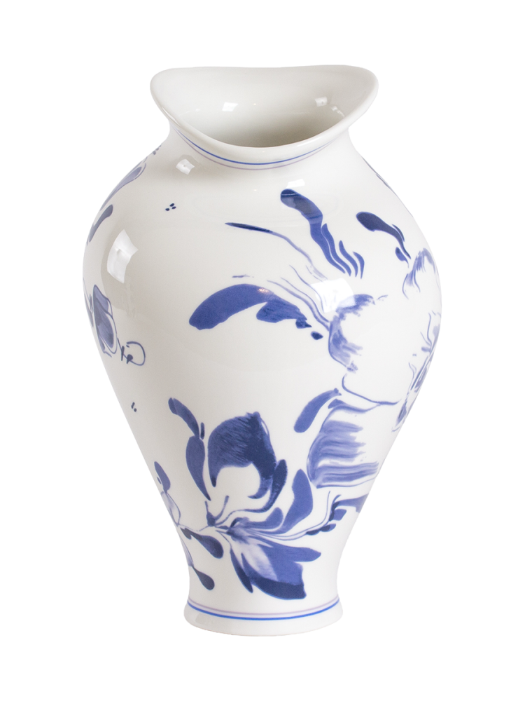 Design Vase „Foral Delft“ aus Porzellan Seletti