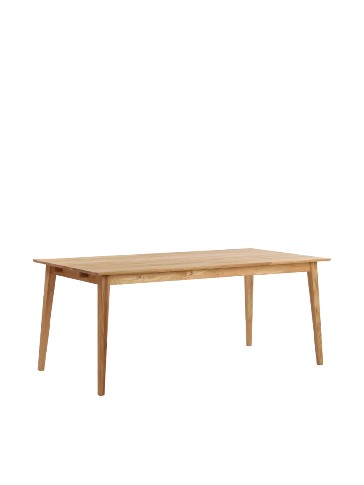 Ausziehbarer Esstisch „Filippa“ aus massiver Eiche, 180-280 x 90 cm - Eiche Natural Rowico