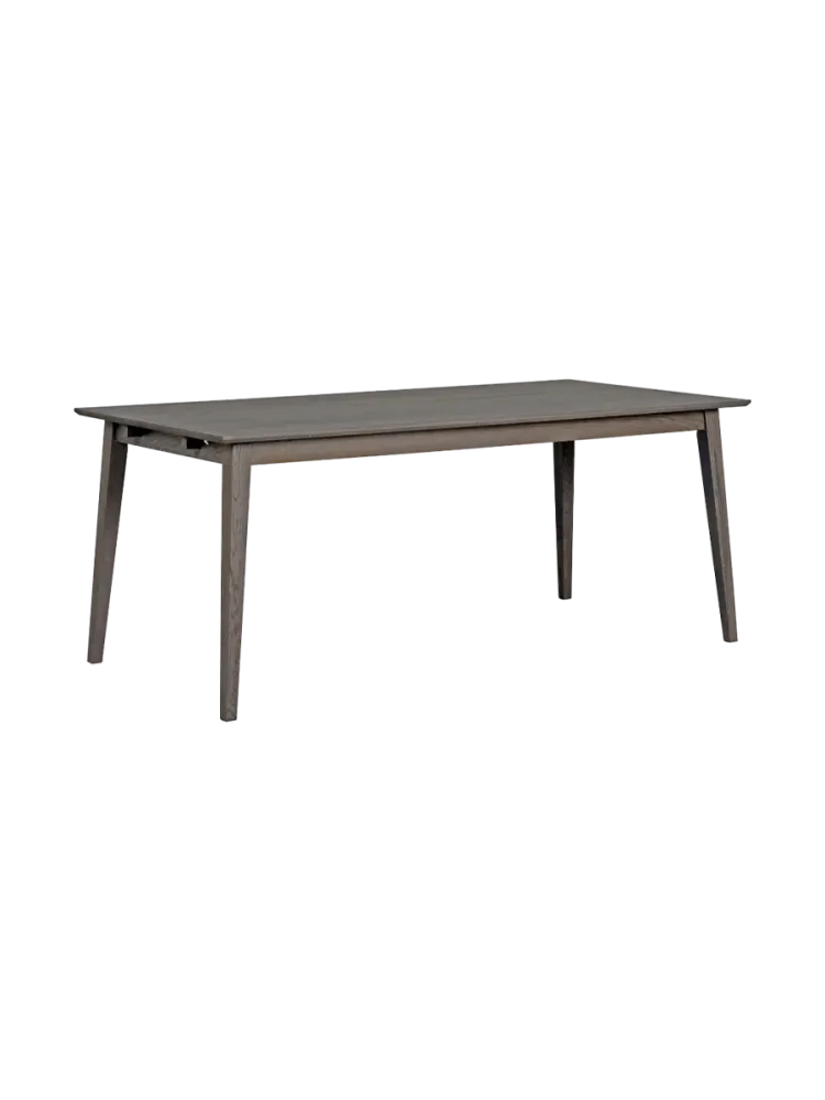 Ausziehbarer Esstisch „Filippa“ aus massiver Eiche, 180-280 x 90 cm - Dunkelbraun Rowico