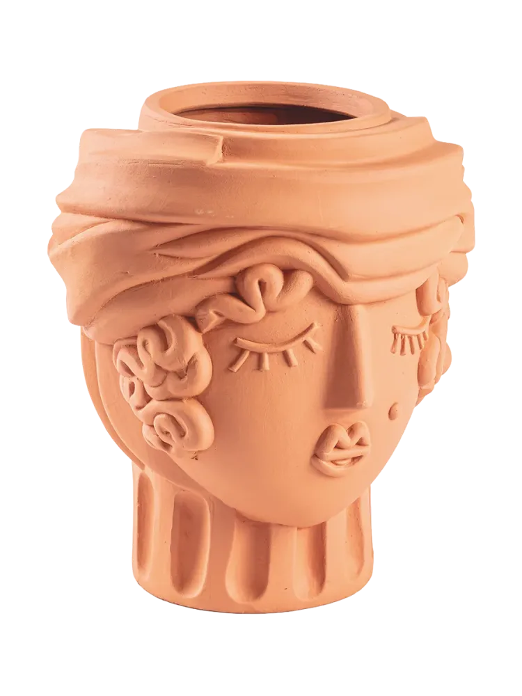 In- & Outdoor Design Blumentopf „Magna Graecia Terracotta Woman“ Seletti