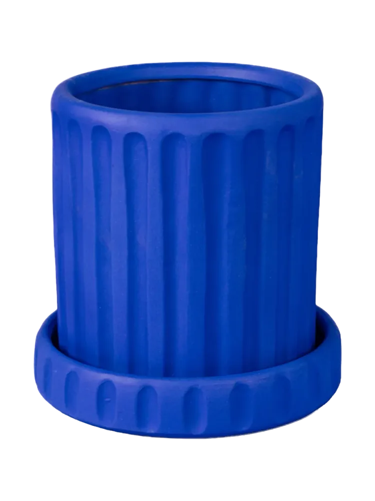 In- & Outdoor Design Blumentopf „Magna Graecia Dorico Blue“ Seletti