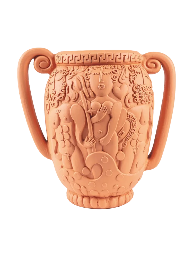 In- & Outdoor Design Blumentopf „Magna Graecia Terracotta Anfora“ Seletti