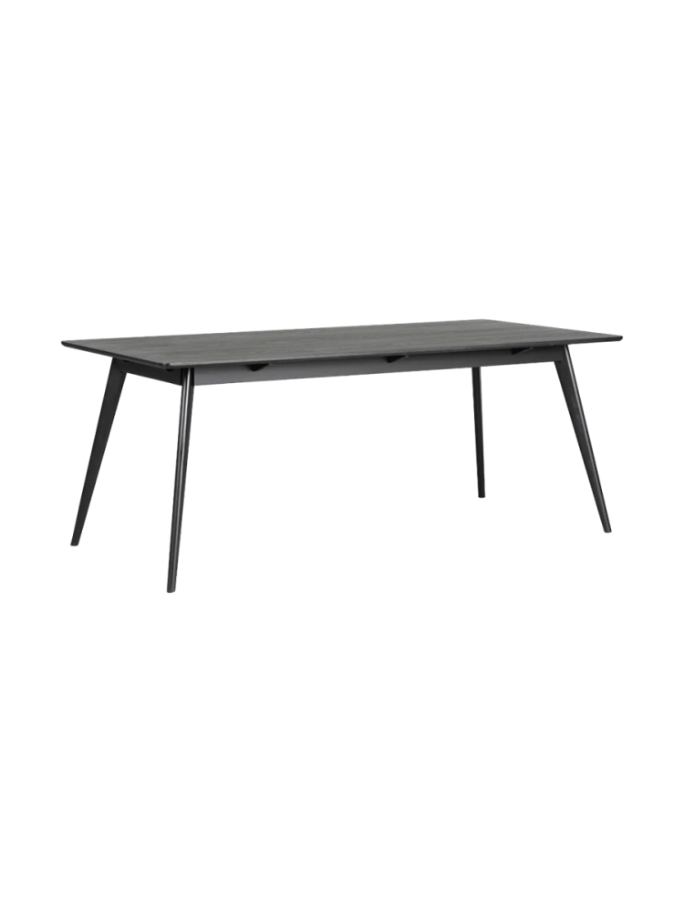 Ausziehbarer Esstisch „Yumi“ 190-280 x 90 cm - Esche Schwarz Rowico