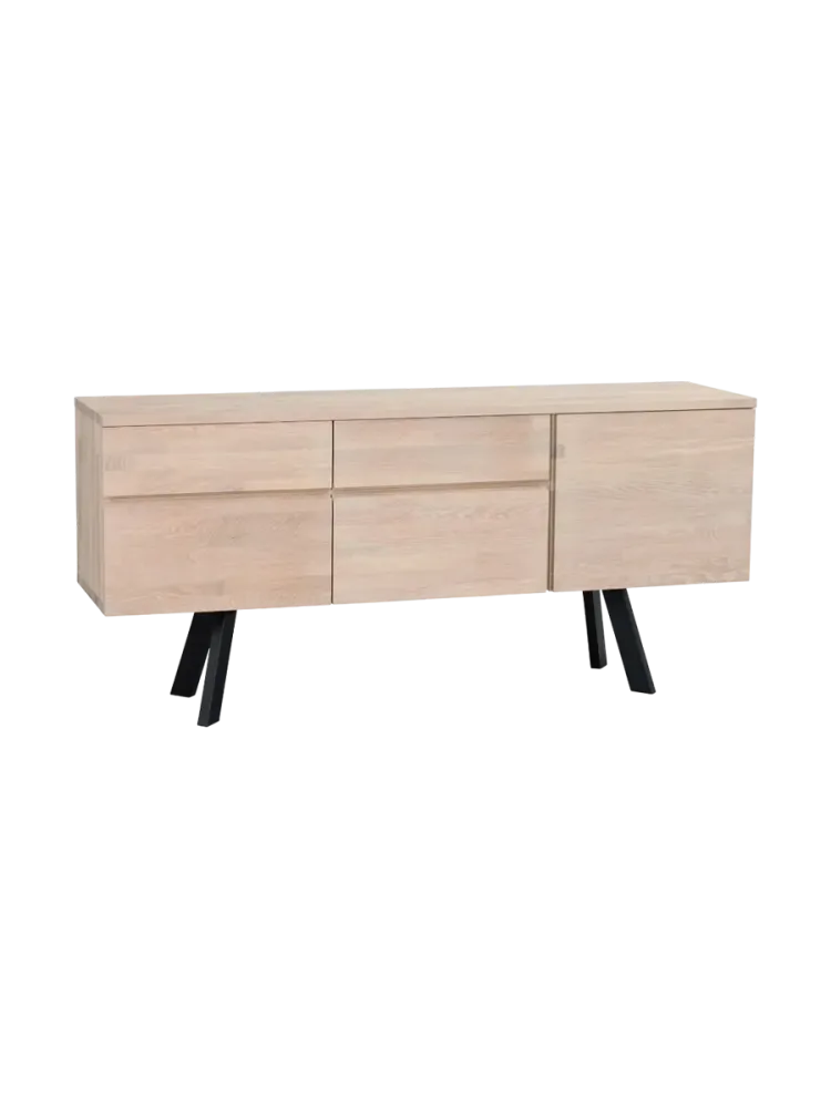 Design Sideboard „Fred“ aus massiver Eiche Rowico