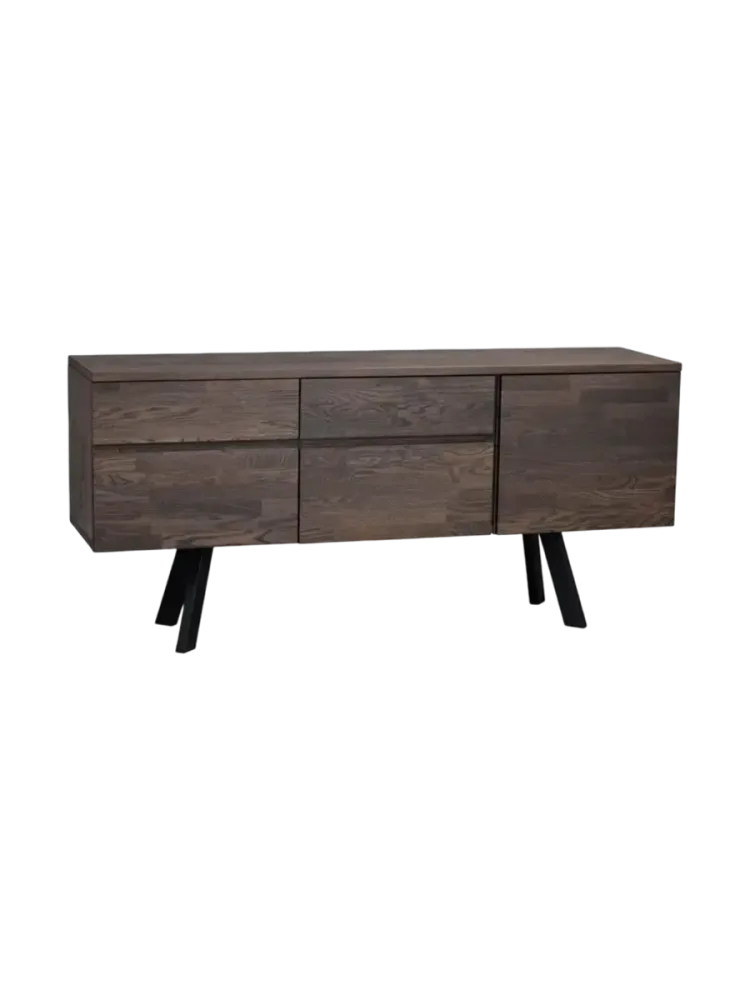 Design Sideboard „Fred“ aus massiver Eiche Rowico