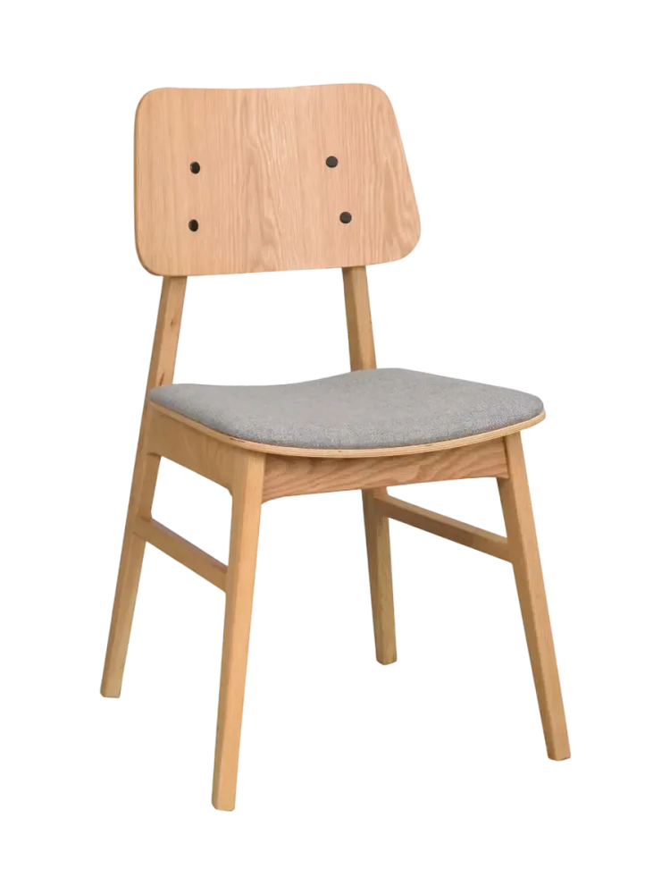 Design Stuhl „Nagano“ aus massivem Eichenholz Rowico