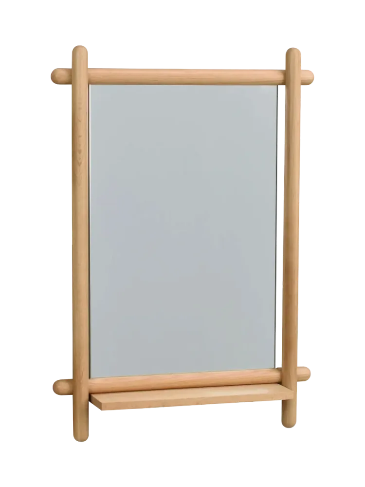 Massivholz Design Wandspiegel „Milford“ 52 x 74 cm Rowico