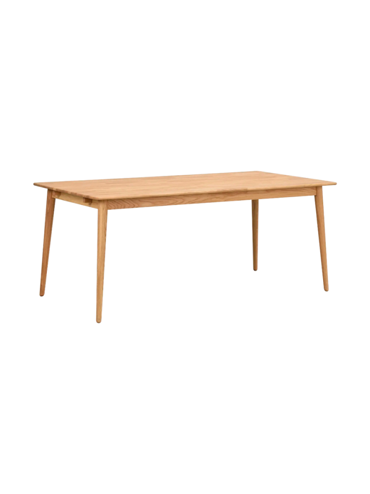 Massivholz Esstisch „Tyler“ 180-280 x 90 cm, Eiche Natur Rowico