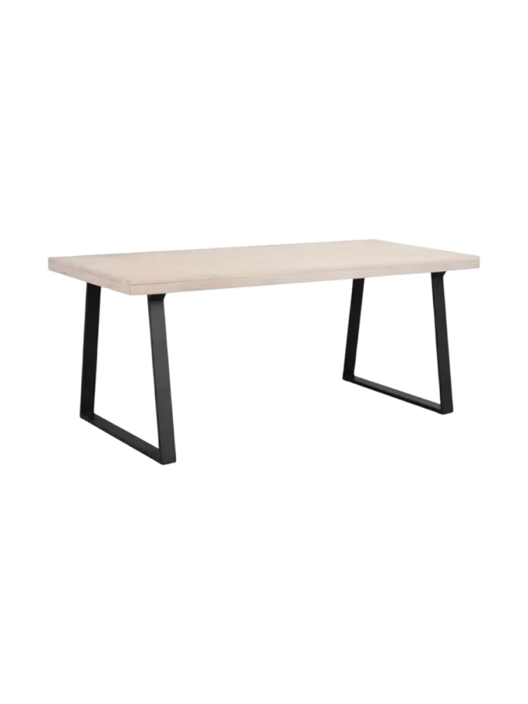 Ausziehbarer Esstisch „Brooklyn“ aus massiver Eiche, 170-270 x 95 cm - Eiche hell Rowico