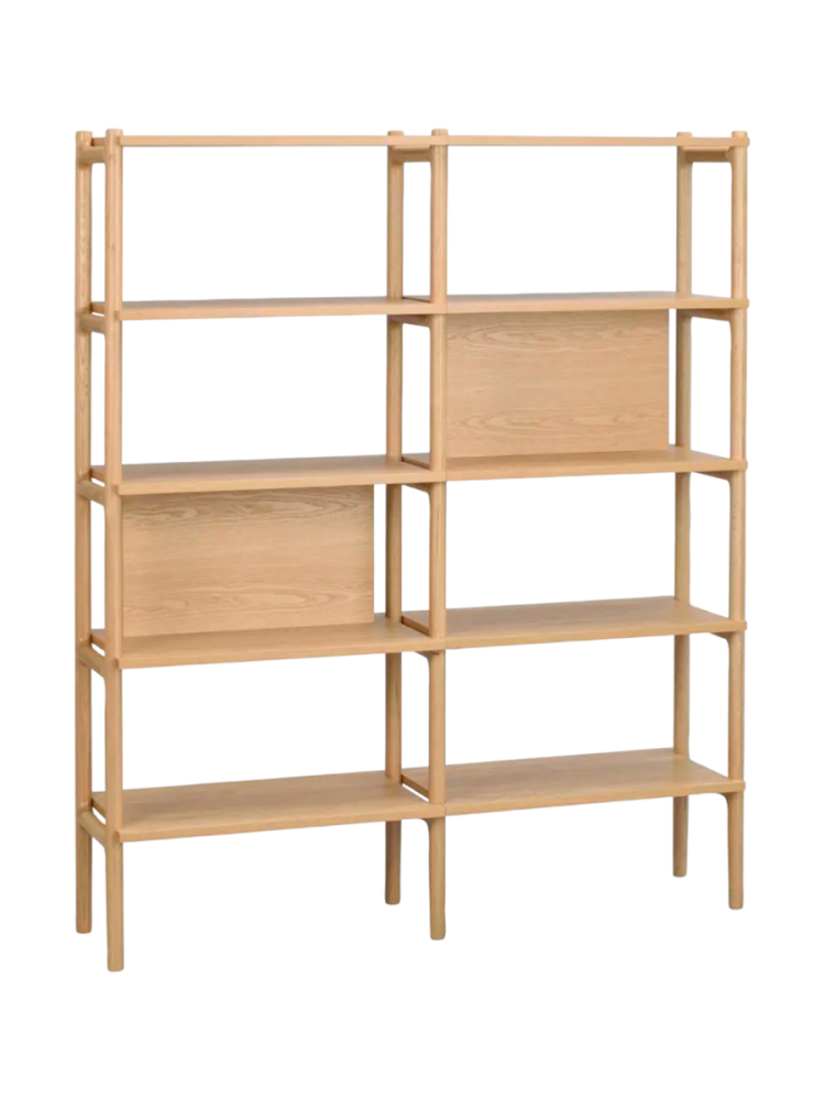 Design Regal „Holton“ aus massiver Eiche, 140 x 166 cm Rowico