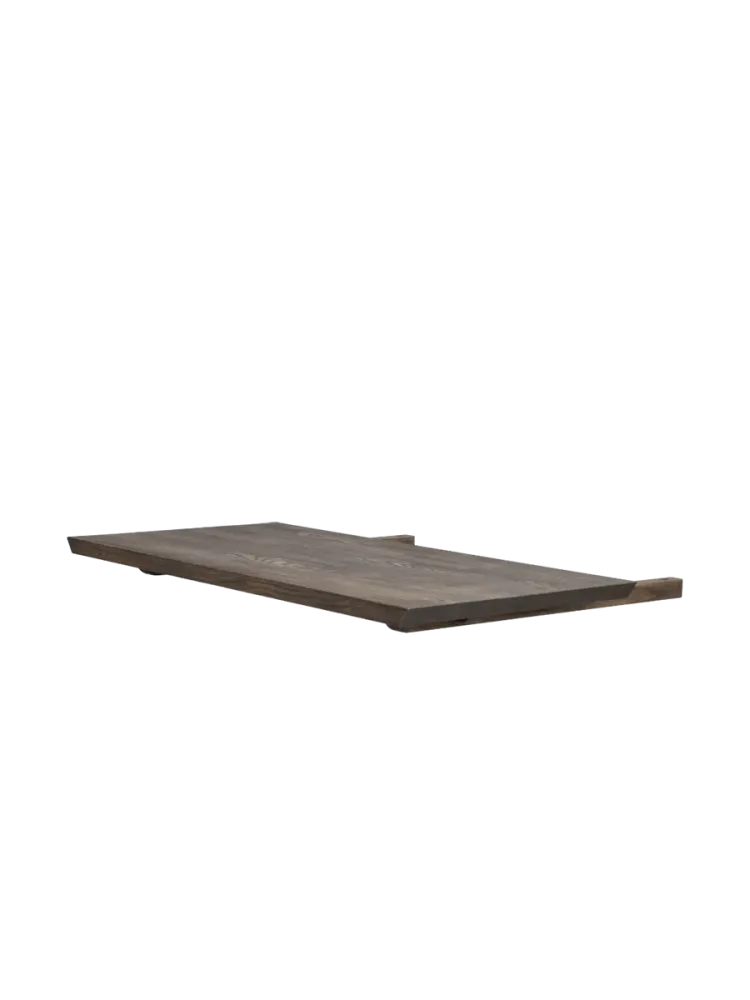 Grosser Massivholz Tisch „Carradale V“ 220-320 x 100 cm - Eiche Dunkelbraun Rowico
