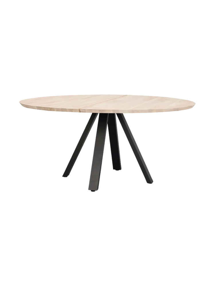 Grosser, runder Massivholz Tisch „Carradale“ Ø 150 cm Rowico