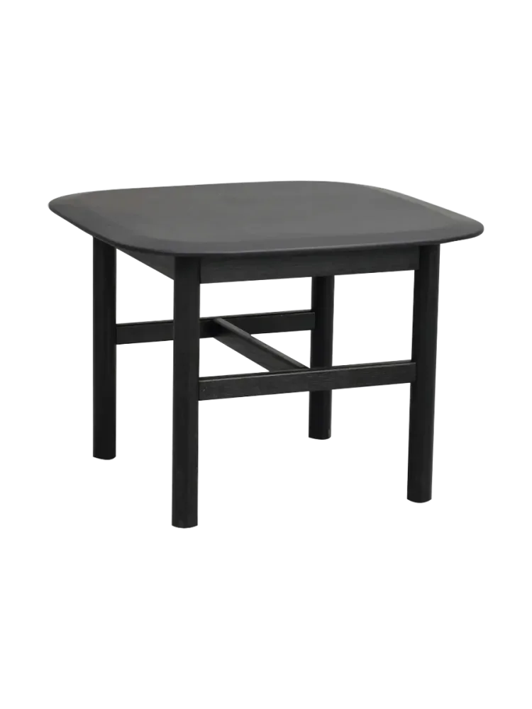 Hochwertiger Beistelltisch „Hammond“ 62 x 62 cm - Eiche Schwarz Rowico