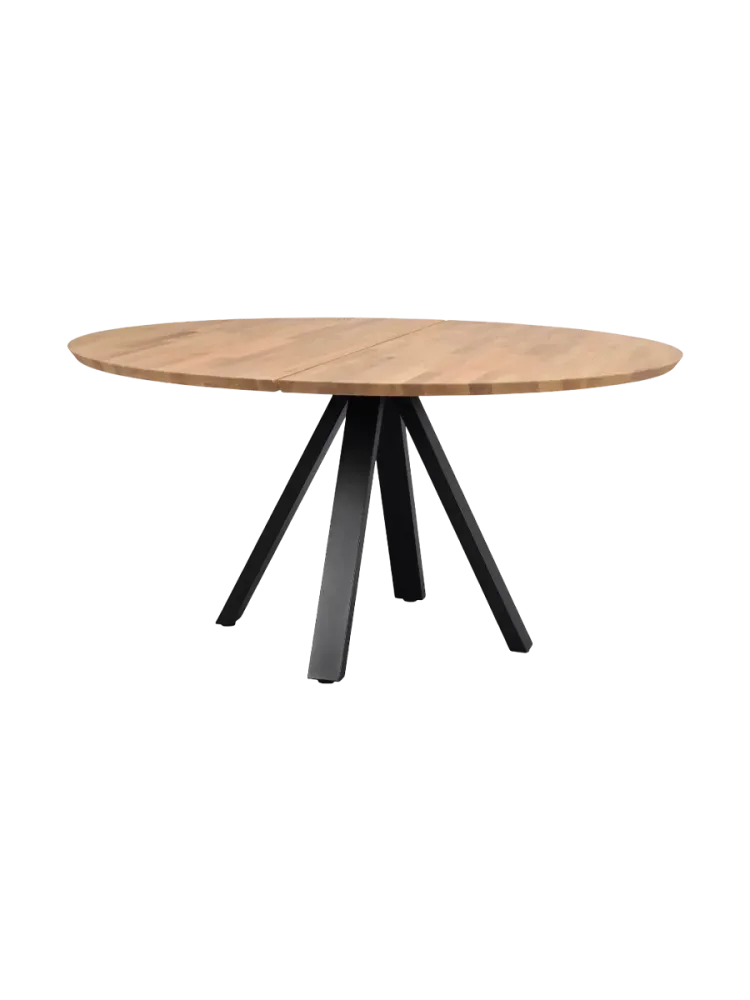 Grosser, runder Massivholz Tisch „Carradale“ Ø 150 cm Rowico