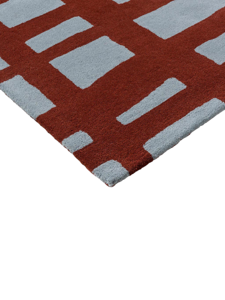 Designer Wollteppich „Arlo Brick“ - handgetuftet SCION
