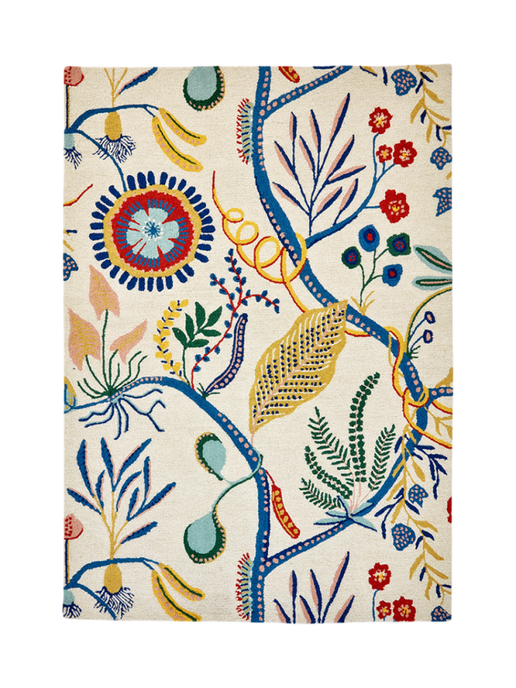 Designer Teppich „Jackfruit and the Beanstalk“ - handgetuftet, aus 100% reiner Schurwolle SCION