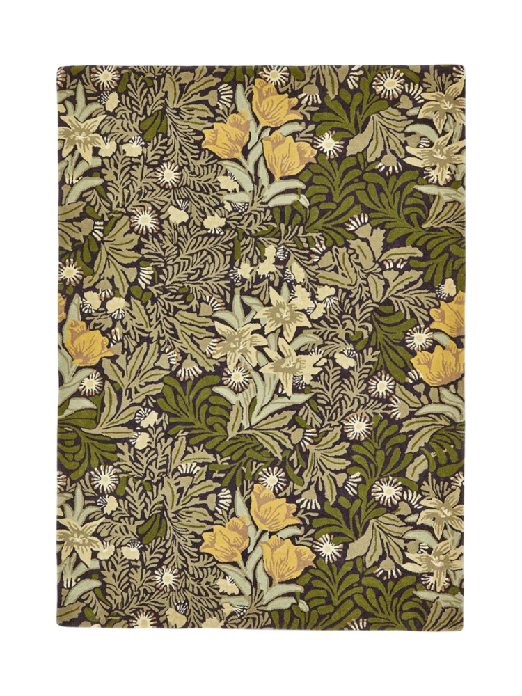 Designer Teppich „Bower“ - handgetuftet, aus 100% reiner Schurwolle Morris & Co