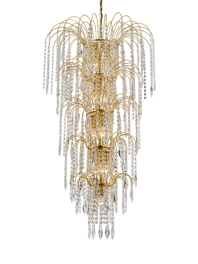 Exklusiver, dimmbarer Kronleuchter „Waterfall“ Searchlight