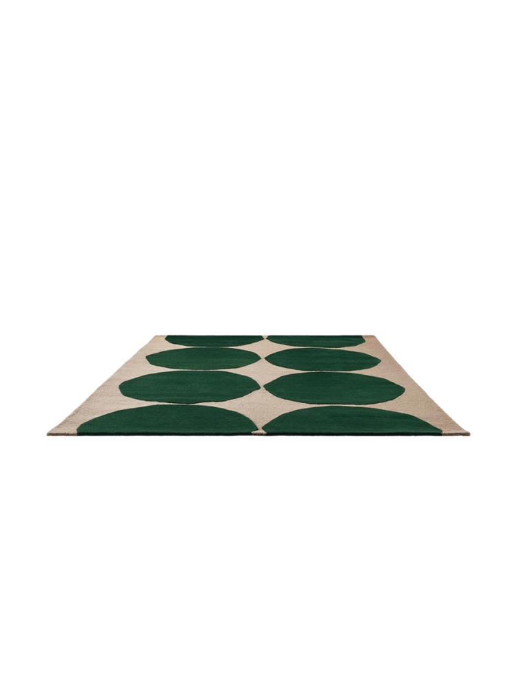 Handgetufteter Designer Teppich „Isot Kivet Green“ aus 100% Wolle, verschiedene Grössen MARIMEKKO