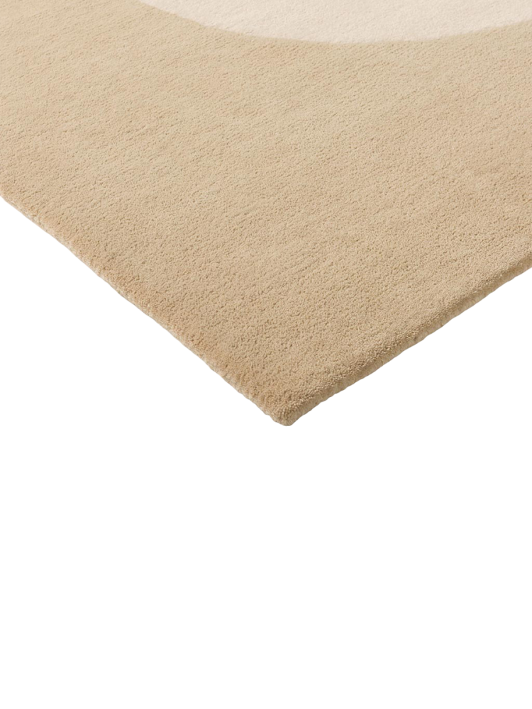 Handgetufteter Designer Teppich „Seireeni Beige“ aus 100% Wolle, verschiedene Grössen MARIMEKKO
