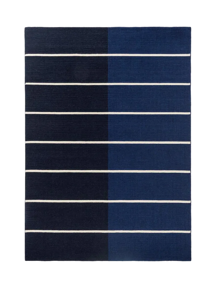 Handgetufteter Designer Teppich „Tiibet Deep Blue“ aus 100% Wolle, verschiedene Grössen MARIMEKKO