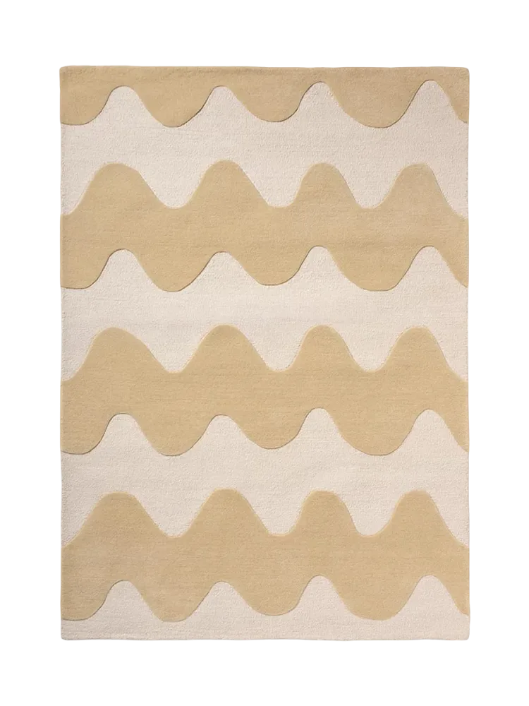Handgetufteter Designer Teppich „Loki Butter“ aus 100% Wolle, verschiedene Grössen MARIMEKKO