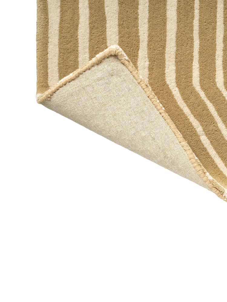 Handgetufteter Designer Teppich „Kalasääski Brass“ aus 100% Wolle, verschiedene Grössen MARIMEKKO