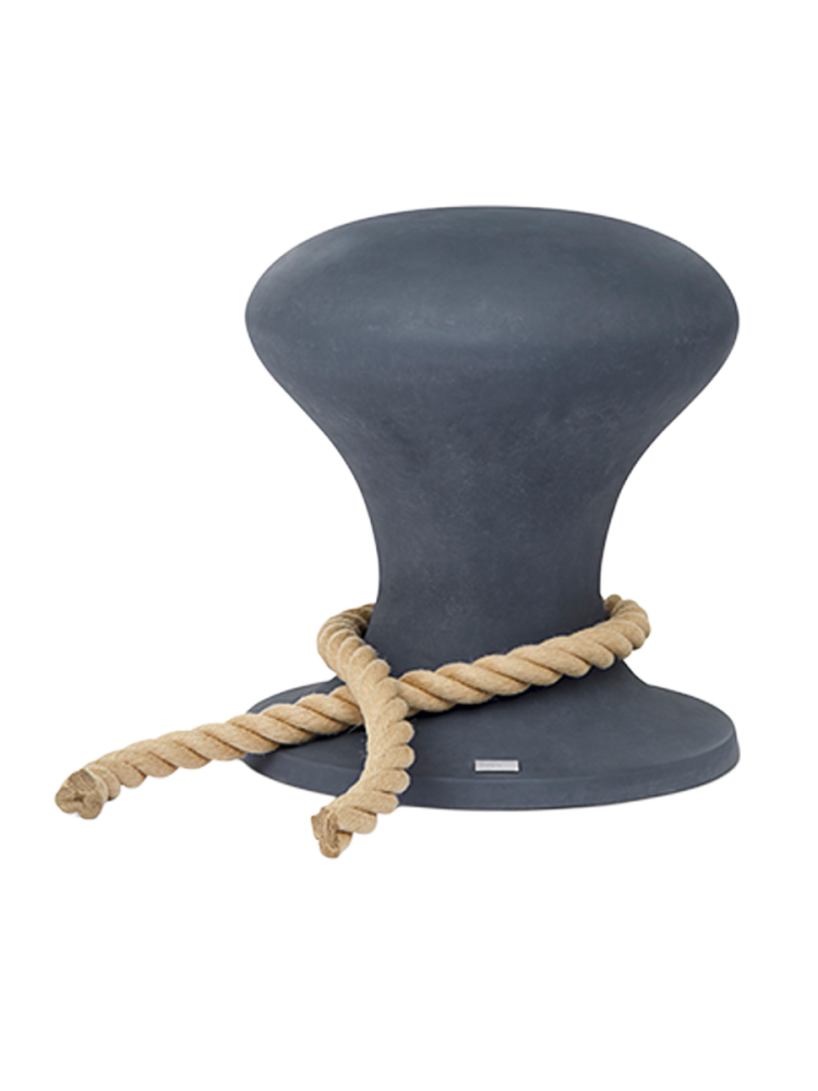 Design Hocker „Hamburger“ mit Segeltau Philippi