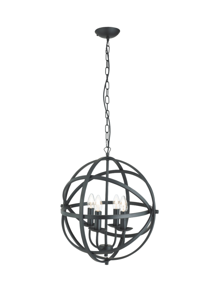 Pendellampe „Orbit“ 4-Flammig Searchlight